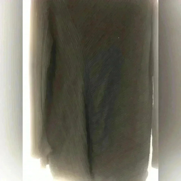 Anthropologie Maeve Asymmetrical Long Black Sweater Size Medium Thick Knit - Picture 5 of 8